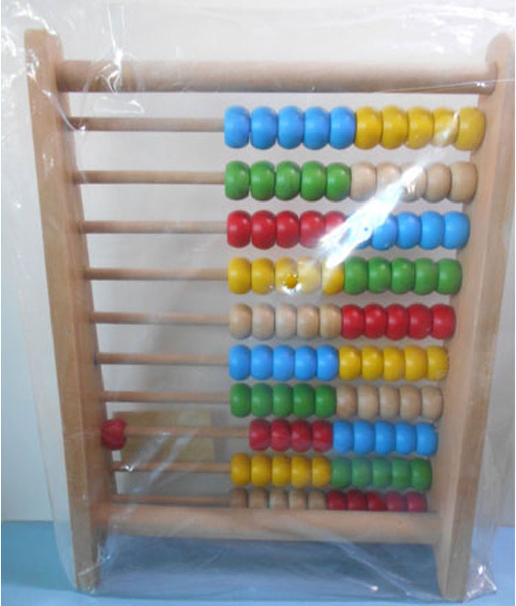 Charls Toys houten telraam 100 kralen